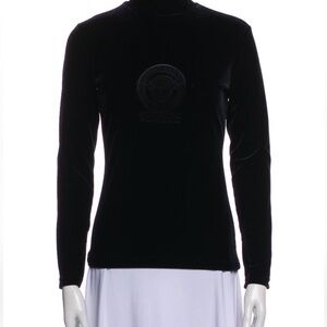 Vintage Velour Versace Turtleneck Shirt